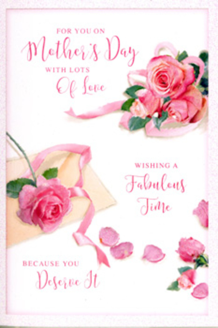 The Mother's Day card in this image is styled like an artist's still life, where roses and words share the same delicate stage. Spread across a smooth, pale background that resembles fine stationery, full-headed pink roses are arranged with the care of an experienced florist, their petals unfolding in concentric layers. Some blooms are at their peak, plush and generous, while others are tighter buds, hinting at love that continues to grow. The tones move gracefully from the gentlest blush to richer rose pink, with soft shading that suggests natural daylight falling from one side, similar to the serene light that drifts into Brompton shops on a clear spring morning. Between and around the flowers, scattered petals add movement and softness, as though the bouquet has been gently handled while a loving message was written. The hand-lettered text glides across the card in flowing calligraphy, the ink a muted complement to the roses, creating the feeling of a spoken whisper captured in handwriting. Each letter curls and loops like the edge of a petal, weaving sentiment and floral imagery together. There is no clutter-no bold blocks of colour or hard lines-only the subtle interplay of blooms, petals, and script, evoking the experience of receiving fresh roses and a thoughtful card at home in Brompton. The composition suggests both celebration and calm reflection, like pausing by a vase of flowers on a quiet Sunday, appreciating the devotion and comfort a mother brings every day, not just on Mother's Day.
